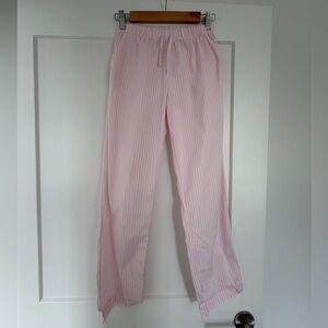 Etam Poppi Pink Cotton Striped Lounge Pants